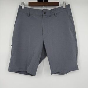 BYLT Shorts Mens Medium Kinetic Premium Basics Performance Golf Chino Zip Pocket